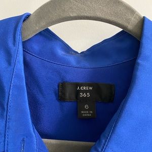 JCrew blue silk blouse size 6